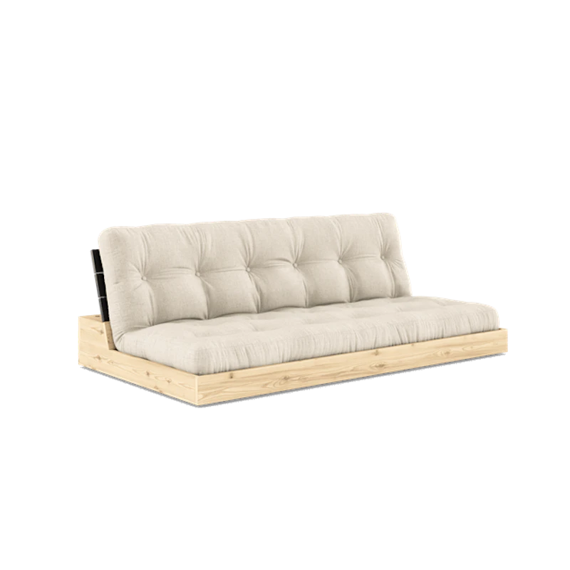 Base Sovesofa Med 5-Lags Madras Black Night/Linned