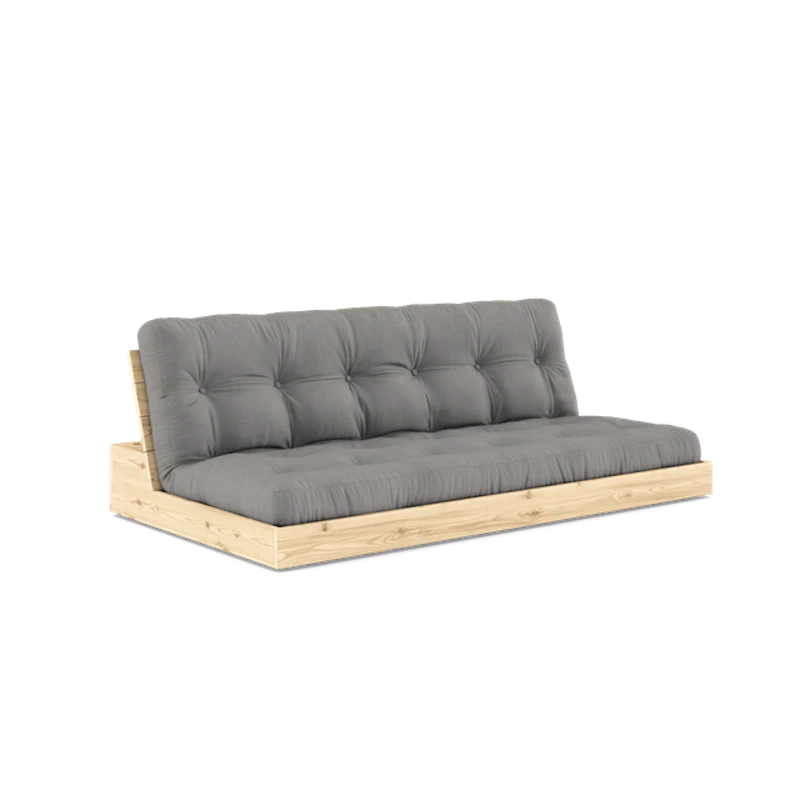 Base Sovesofa Med 5-Lags Madras Klar/Grå