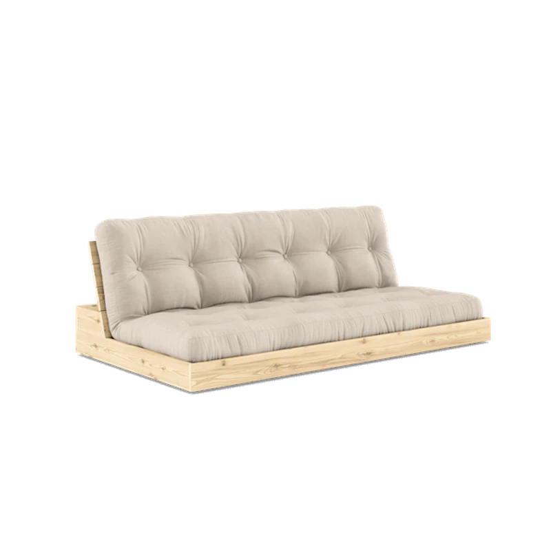Base Sovesofa Med 5-Lags Madras Klar/Beige