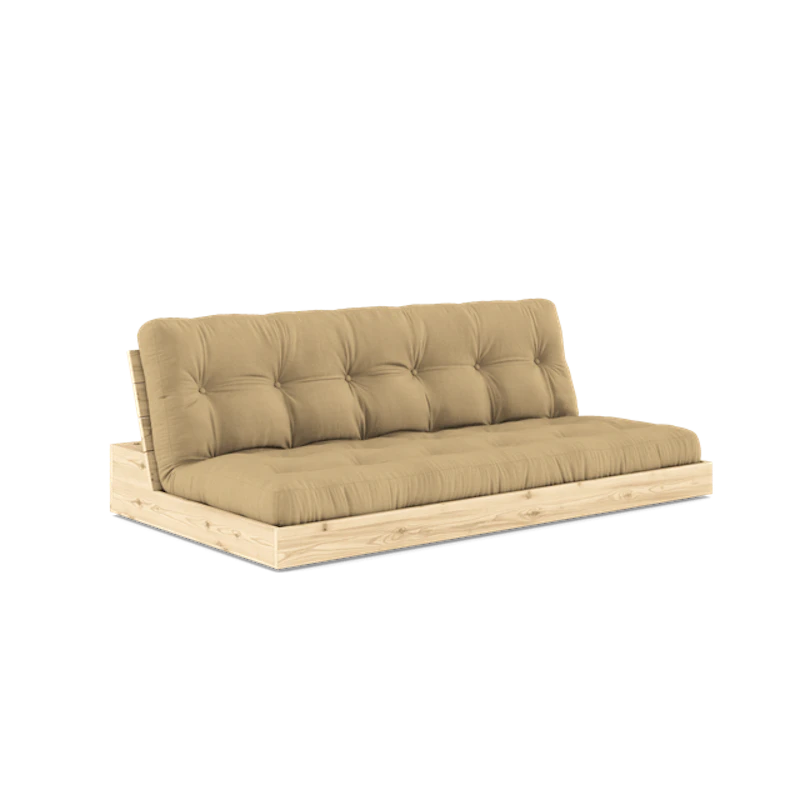 Base Sovesofa Med 5-Lags Madras Klar/Wheat Beige