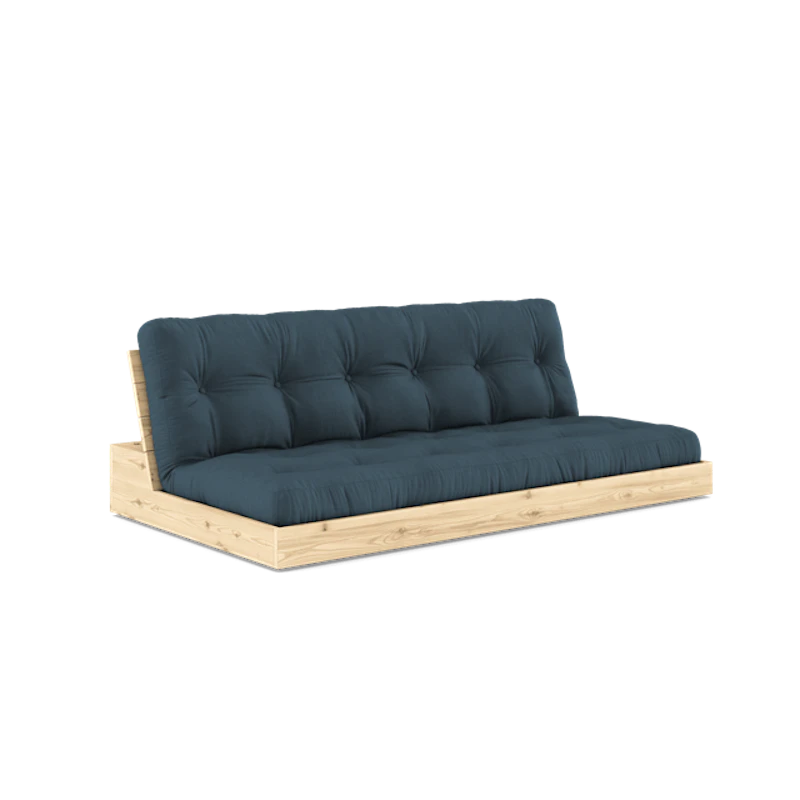 Base Sovesofa Med 5-Lags Madras Klar/Petroleum