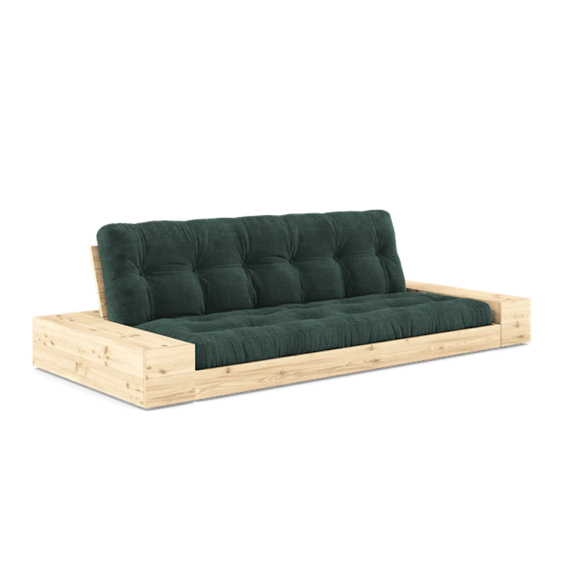 Base Sovesofa Med Sidekasse & 5-Lags Madras Klar/Seaweed