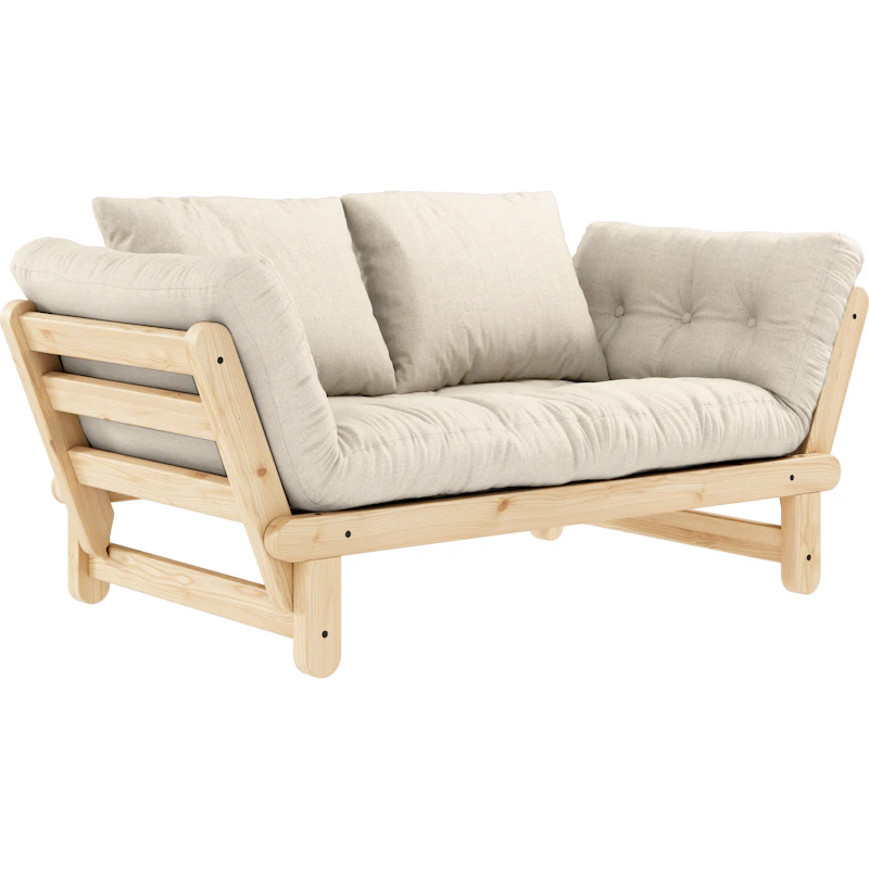 Beat Sofa Med Madras, Lakeret / Linen