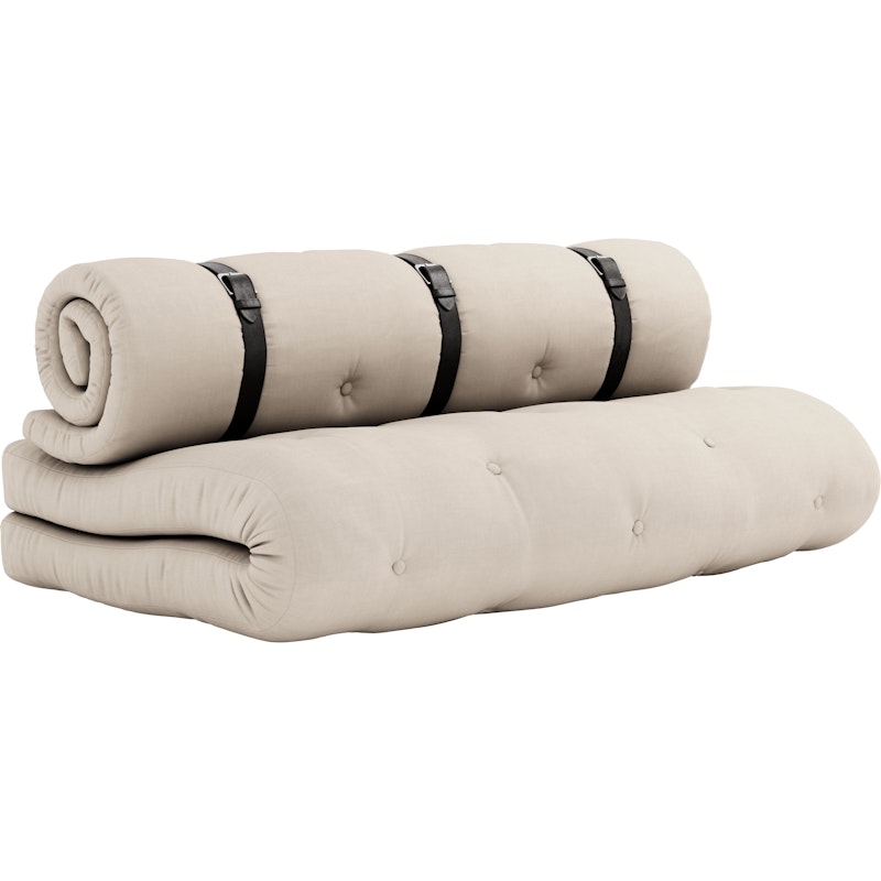 Buckle-Up Sofa Med Bælte, Beige / Brun
