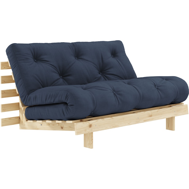 Roots 140 Sovesofa Med Madras, Raw / Marineblå