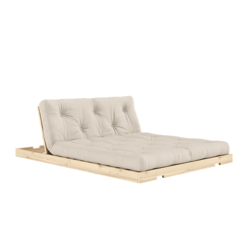 Flip Sovesofa Med Madras 140x200 Beige/Raw