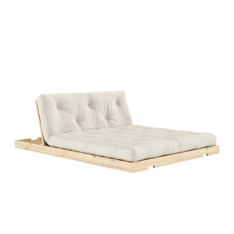 Flip Sovesofa Med Madras 140x200 Linned/Raw