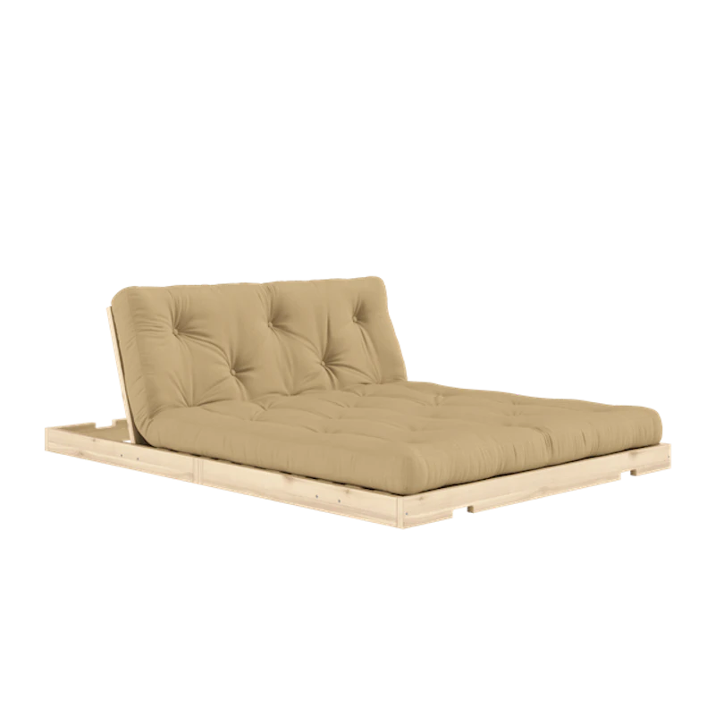Flip Sovesofa Med Madras 140x200 Wheat Beige/Raw