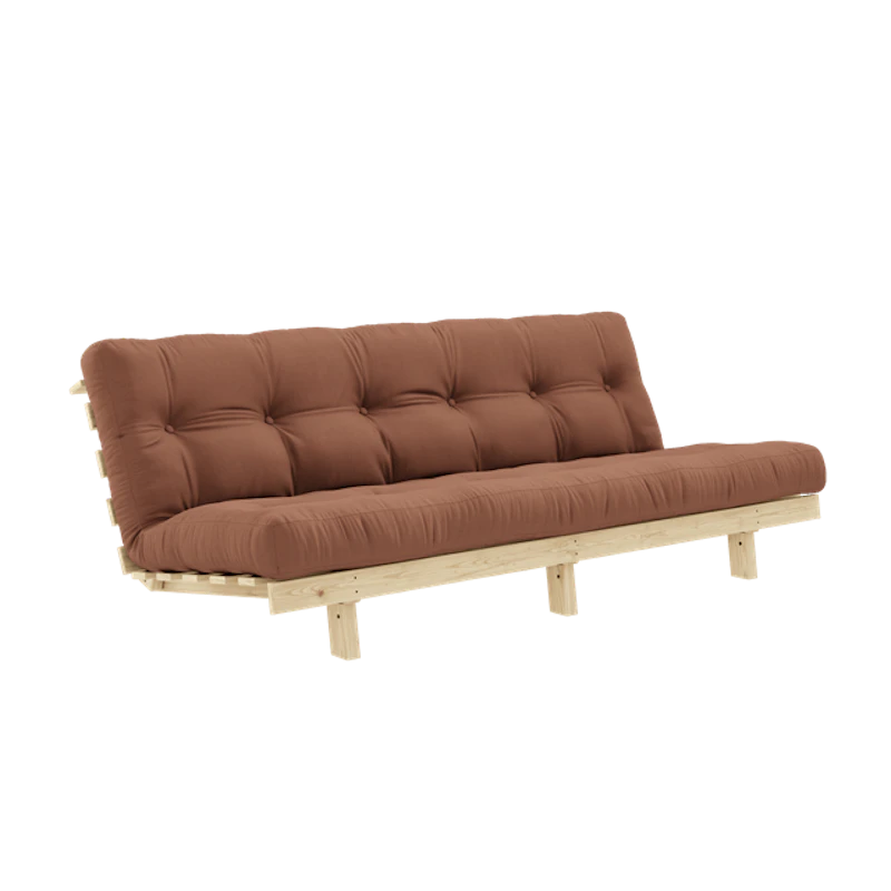 Lean Sovesofa Med Alpha Madras 130x200 Clay Brown/Raw