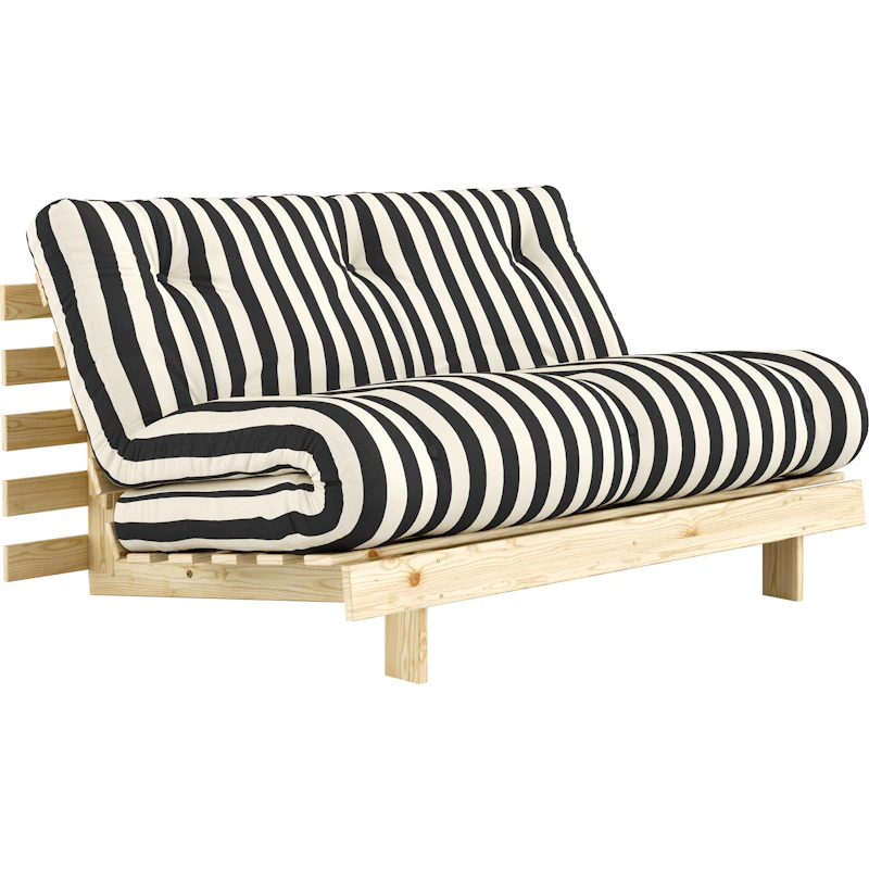 Roots Sovesofa 140x200 cm, Sort / Hvid