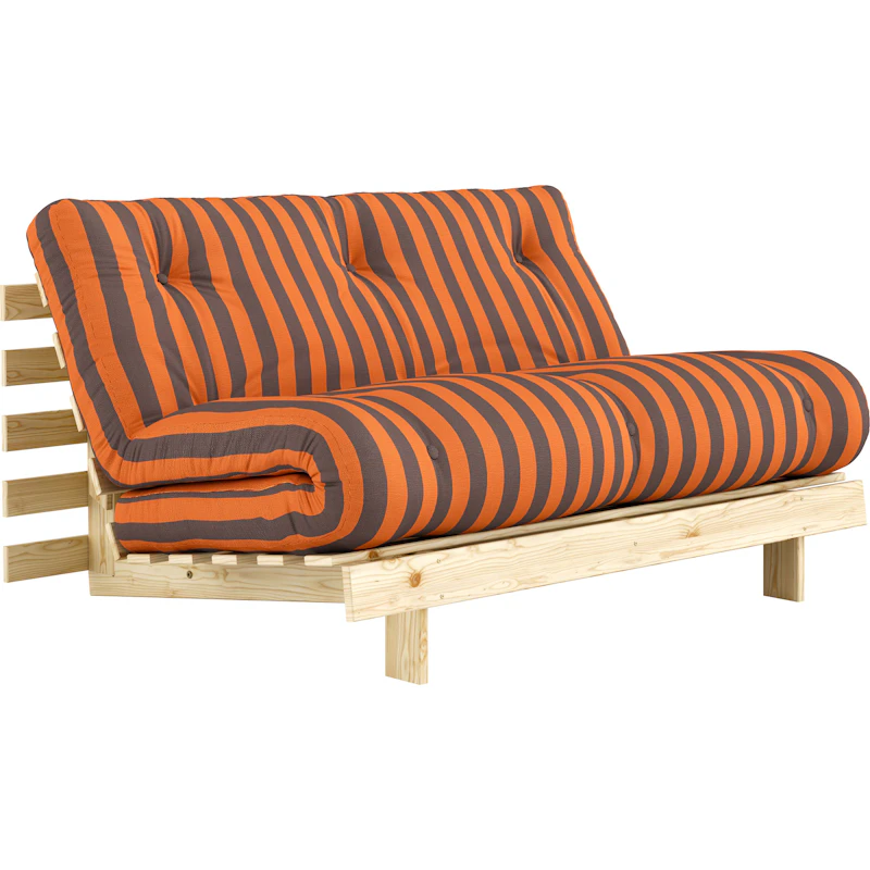 Roots Sovesofa 140x200 cm, Orange / Brun