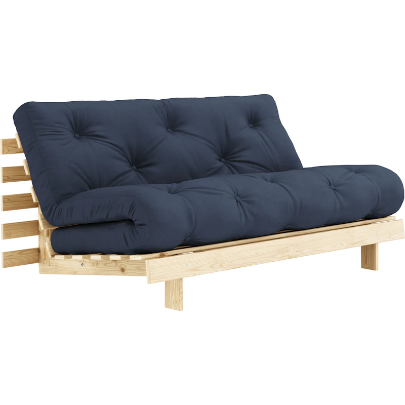 Roots 160 Sovesofa Med Madras, Raw / Marineblå
