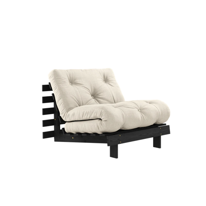 Roots Sovesofa Med Madras 90x200 Black Night/Linned