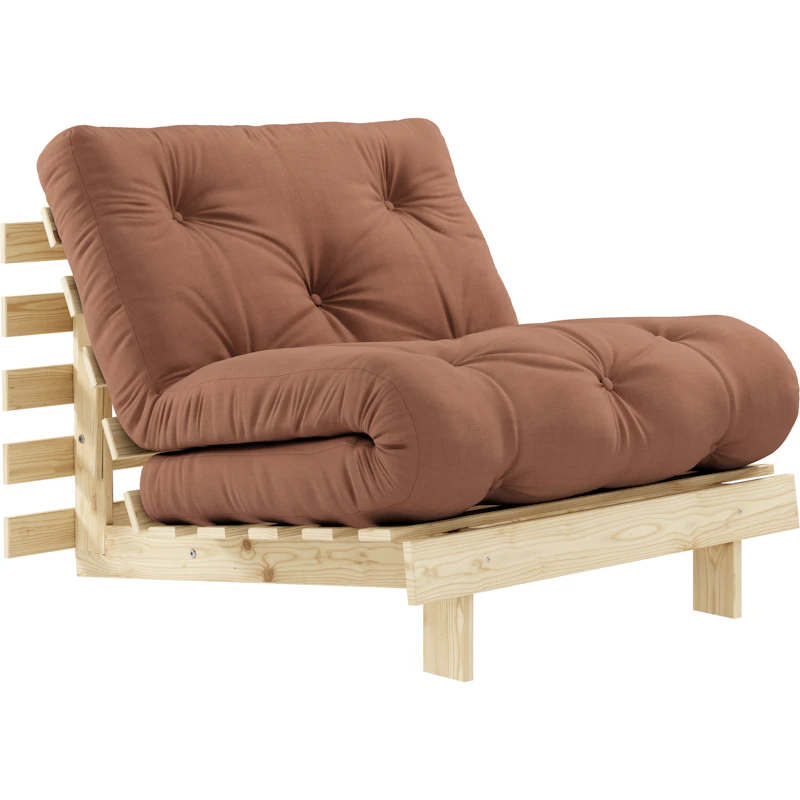 Roots 90 Loungestol, Fyrretræ / Clay Brown