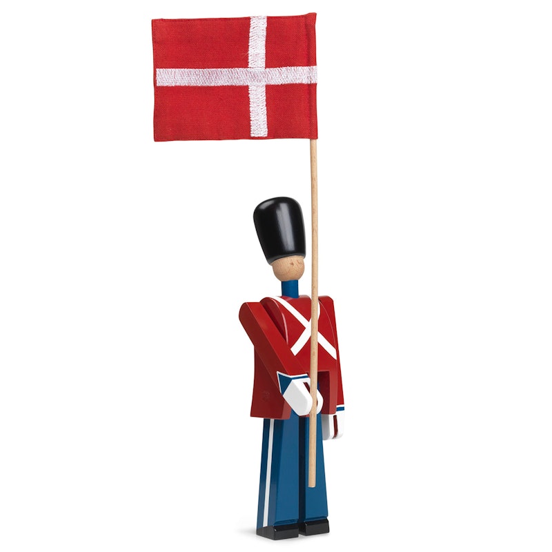 Flagbærer Med Tekstil Flag