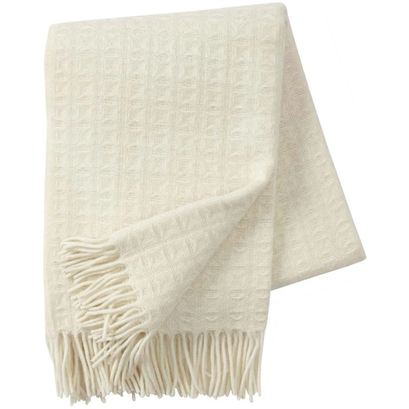 Twist Uldtæppe 130x200 cm, Hvid