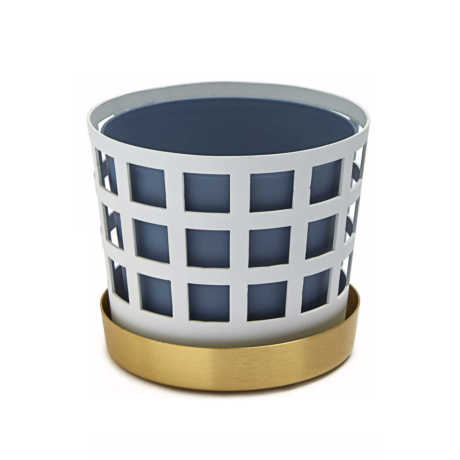 Klong Trio Pot Krukke Lille Square - Krukker Messing Hvid - 31700V