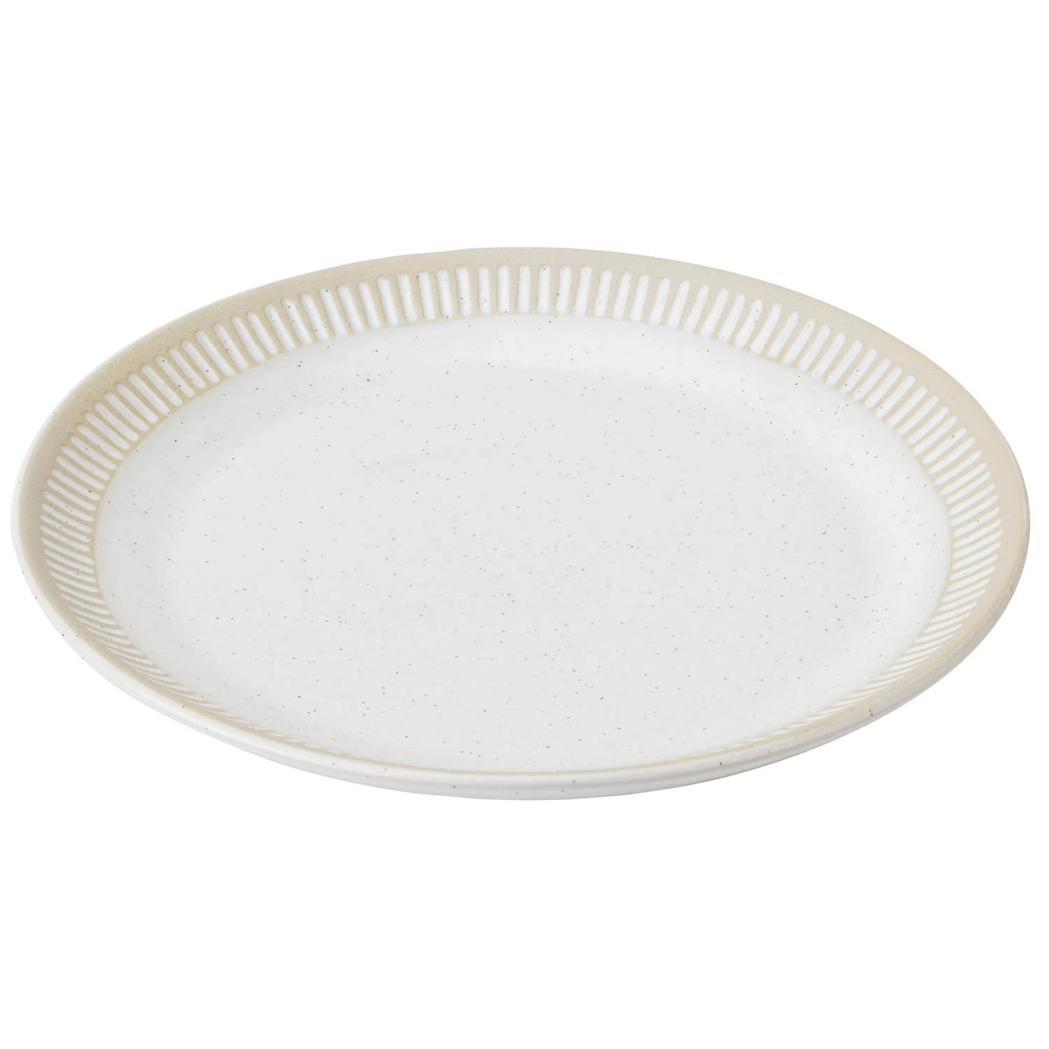 Knabstrup Keramik Colorit Tallerken 22 Cm - Middagstallerkner Stent&oslash;j Sand - K1400