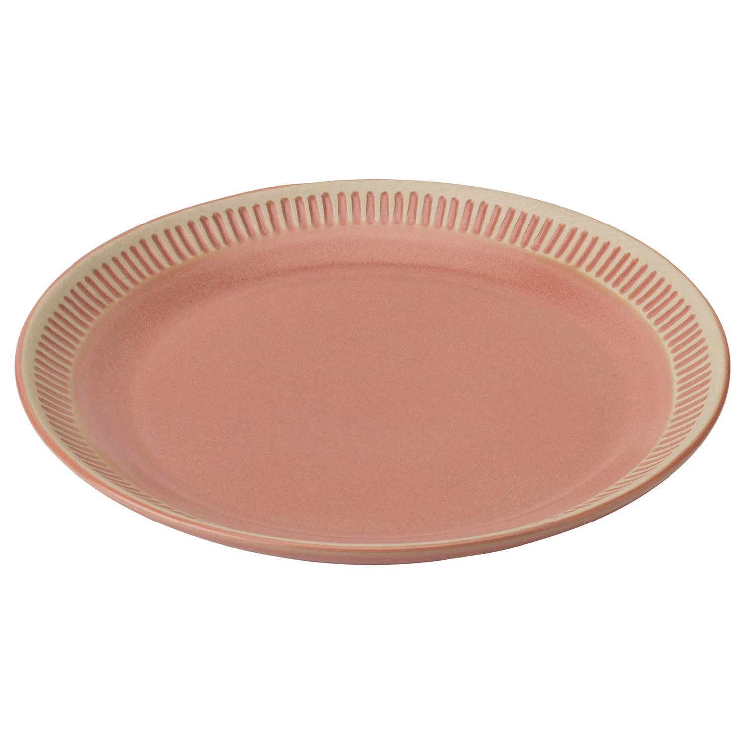 Knabstrup Keramik Colorit Tallerken 27 Cm farvet - Middagstallerkner Stent&oslash;j Koral - K1401-3