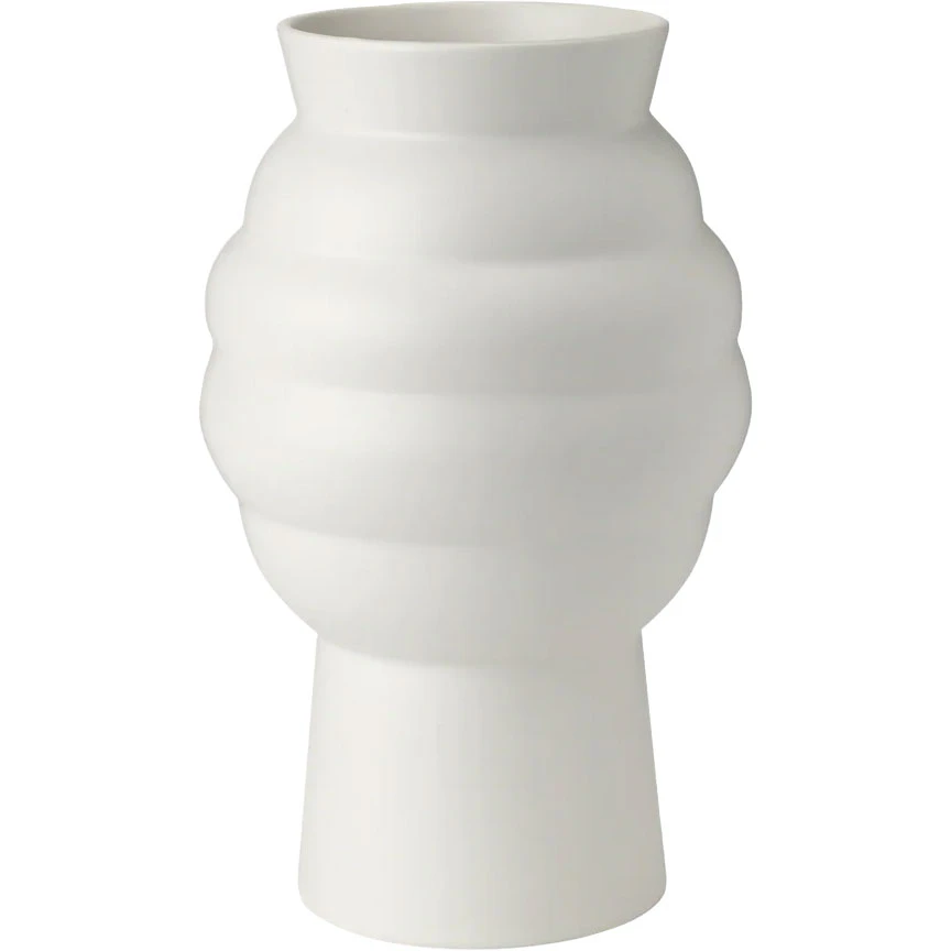 Knabstrup Keramik Tortus Archie No2 Vase 23,5 Cm - Vaser Keramik Hvid - K1571