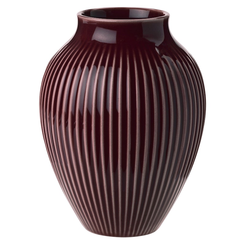 Vase Rillet 12,5 cm, Ripple Berry