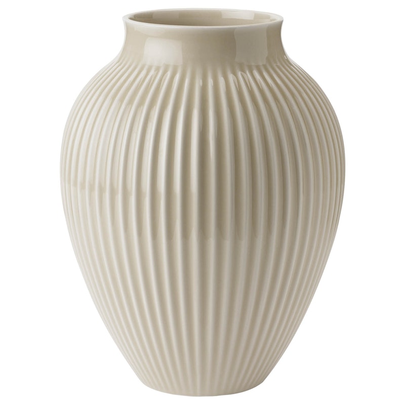 Vase Rillet 27 cm, Sand