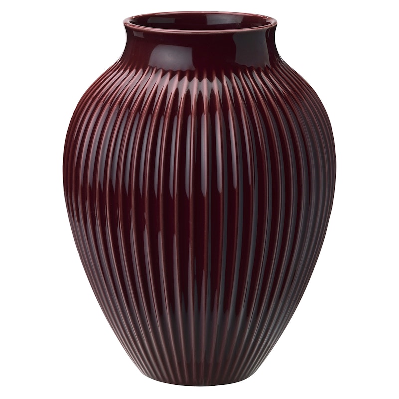 Vase Rillet 27 cm, Ripple Berry