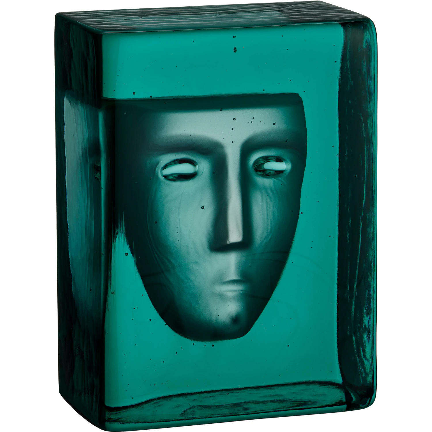 Kosta Boda Azur Kunstglas Petroleumsbl&aring;t Frost - Kunstglas Krystalglas Petrol Blue - 7520217