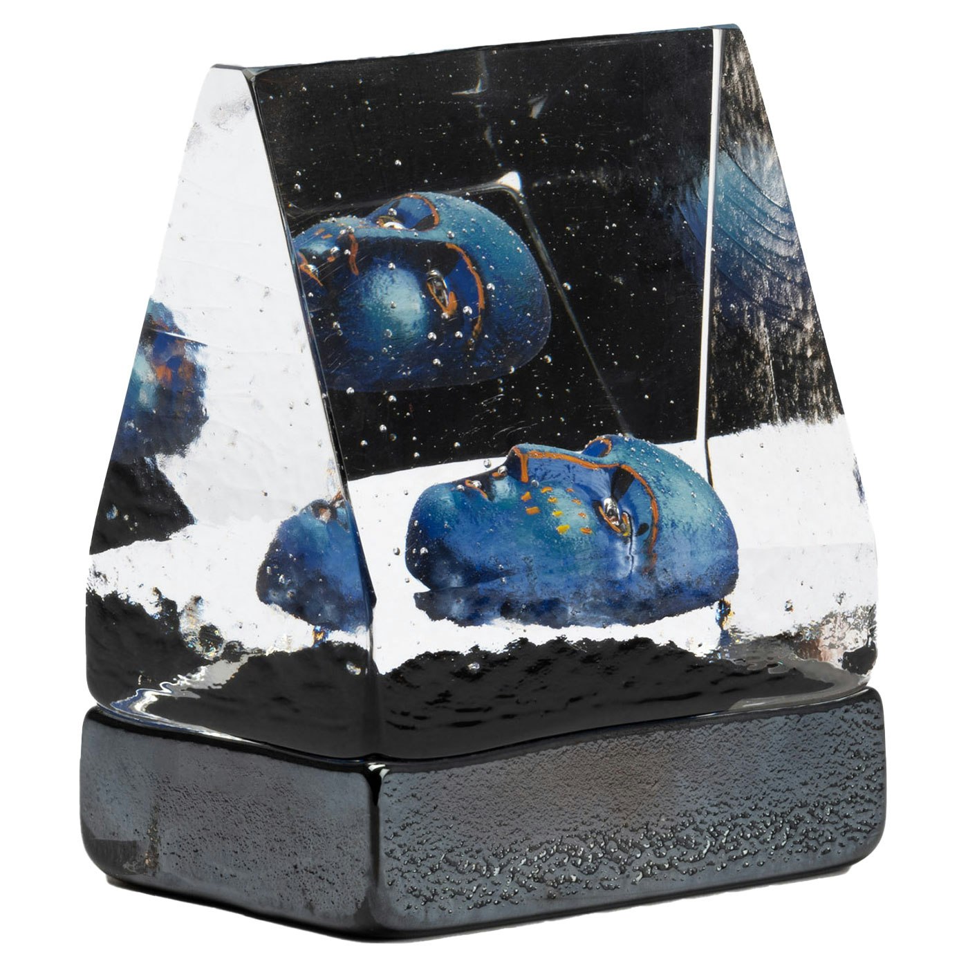 Kosta Boda Black Elements House Of Mystery Kunstglas t Bv Ac-23 - Kunstglas Krystalglas Bl&aring; - 7520190