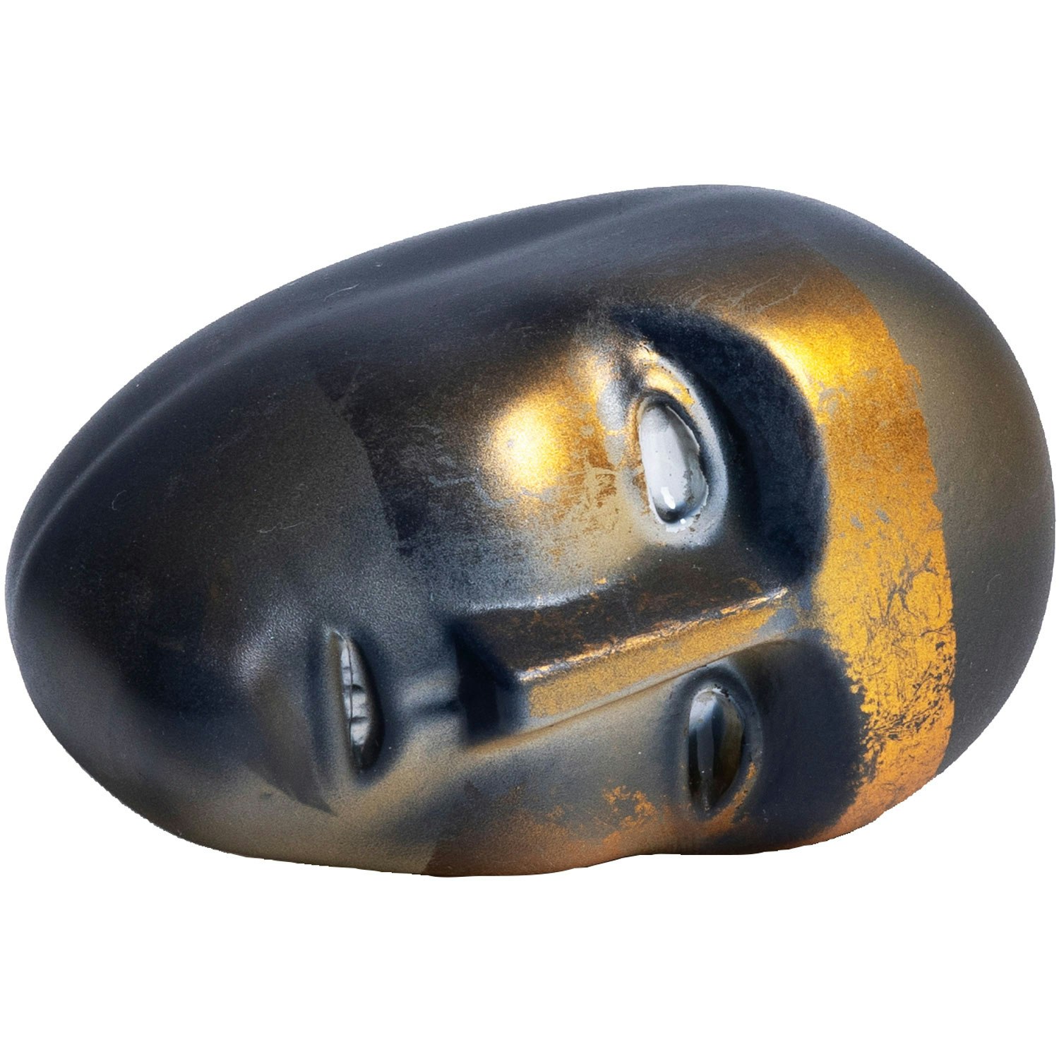 Kosta Boda Brains Kunstglas You Exist; Here And Now Ravfarvet / t / Guld - Kunstglas Mundbl&aelig;st Glas Bl&aring; - 7520160