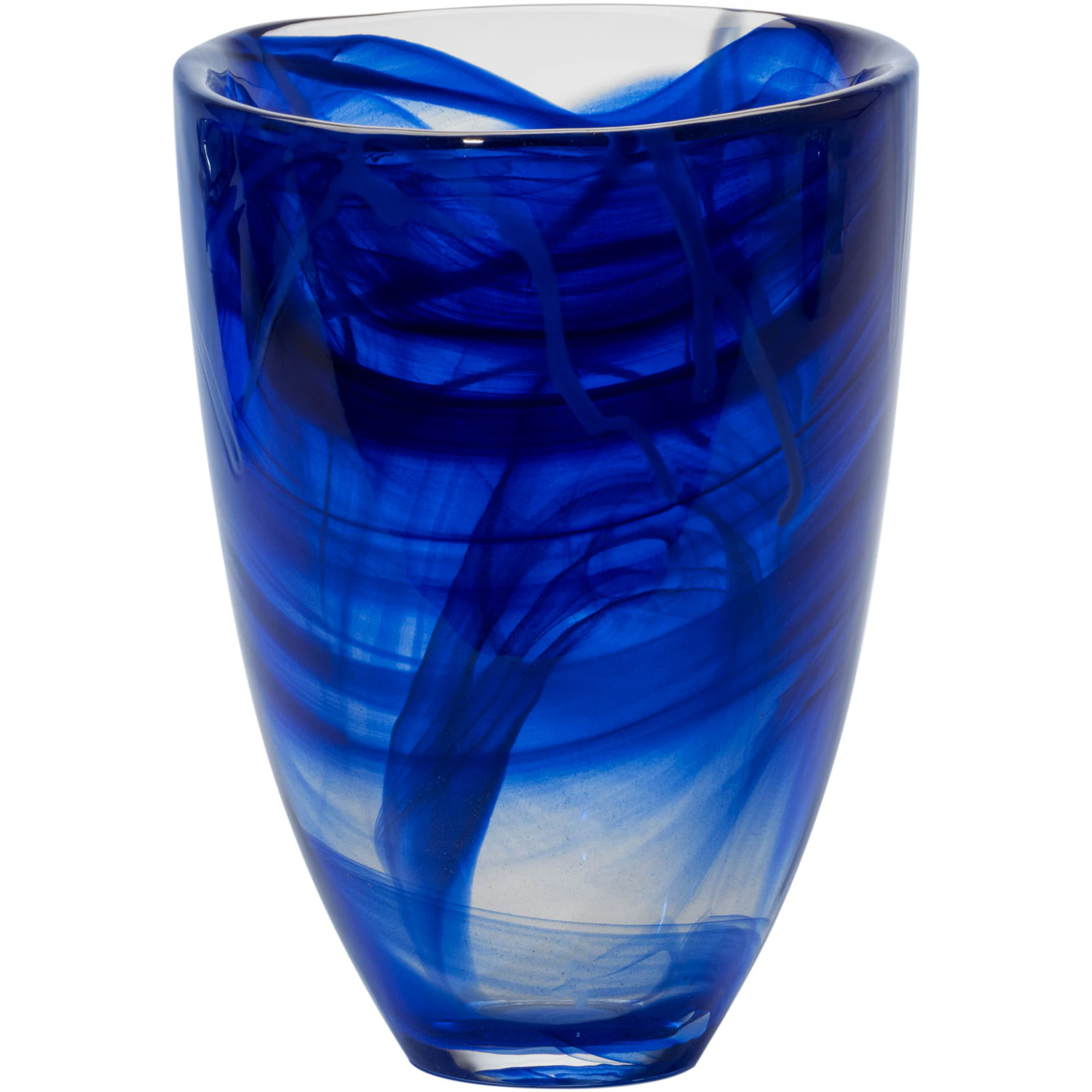 Kosta Boda Contrast Vase 20 Cm - Vaser Krystalglas Bl&aring; - 7042413