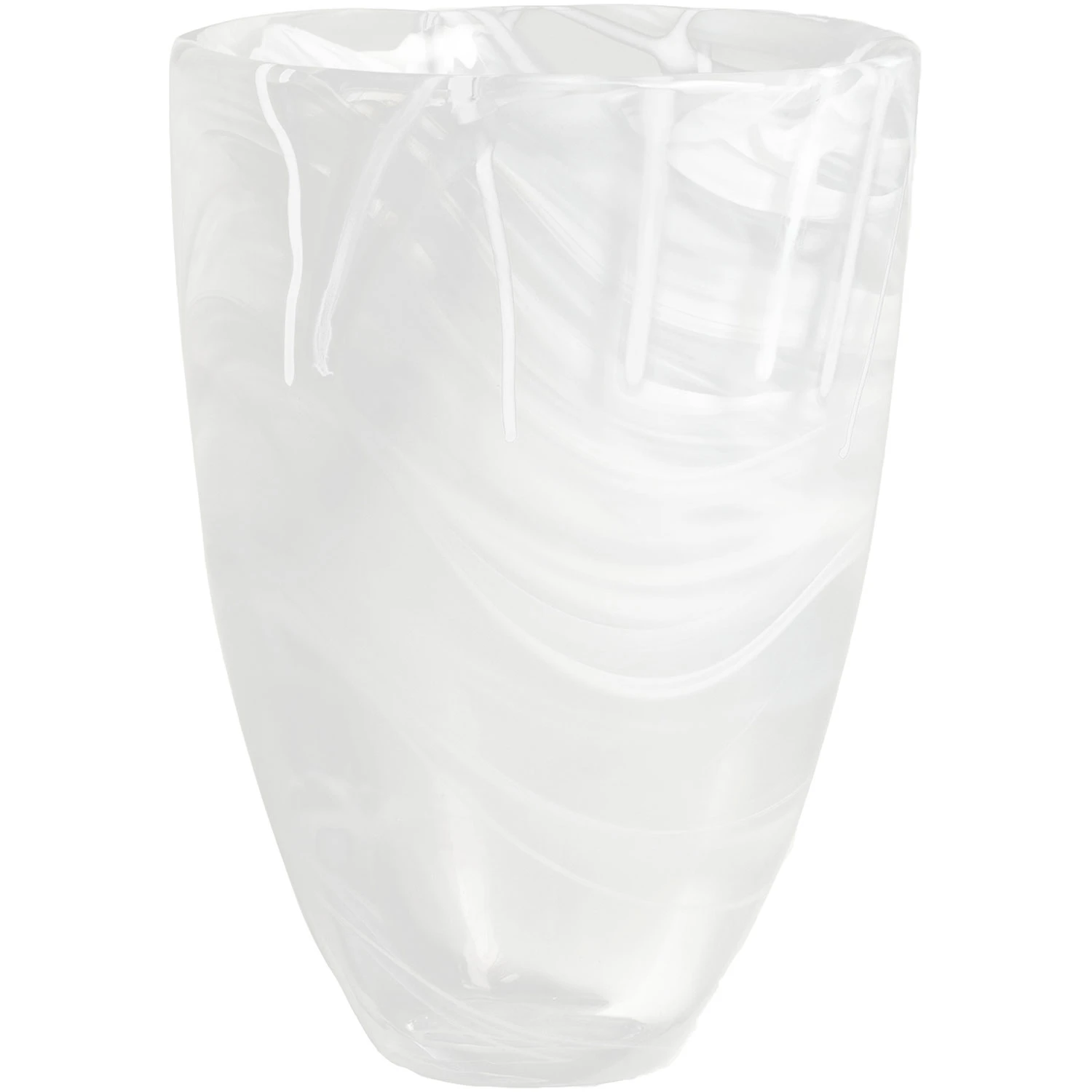Kosta Boda Contrast Vase 20 Cm - Vaser Krystalglas Hvid - 7042214