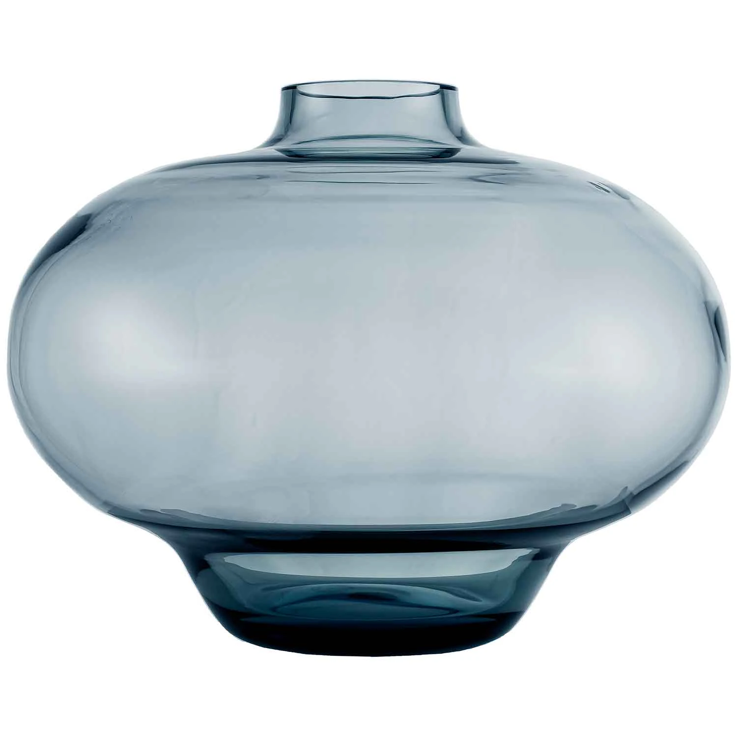 Kosta Boda Kappa Vase 21 Cm - Vaser Mundbl&aelig;st Glas Bl&aring;gr&aring; - 7042105