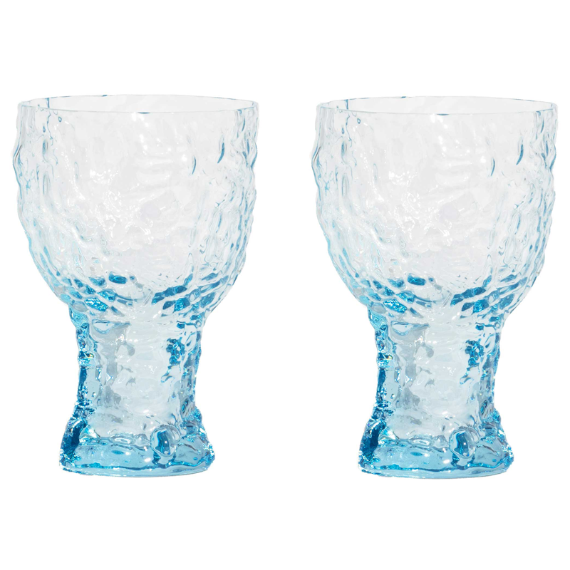 Moss Drinksglas 42 cl 2-pak, Blå