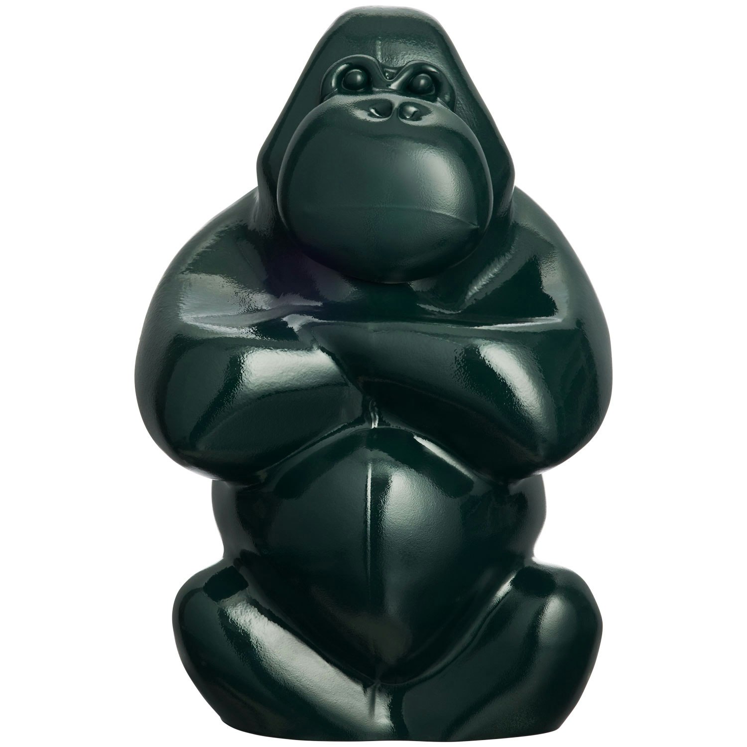 Kosta Boda My Wide Life Skulptur Gabba Gabba Hey M&oslash;rkegr&oslash;n - Skulpturer Mundbl&aelig;st Glas Dark Green - 7091026