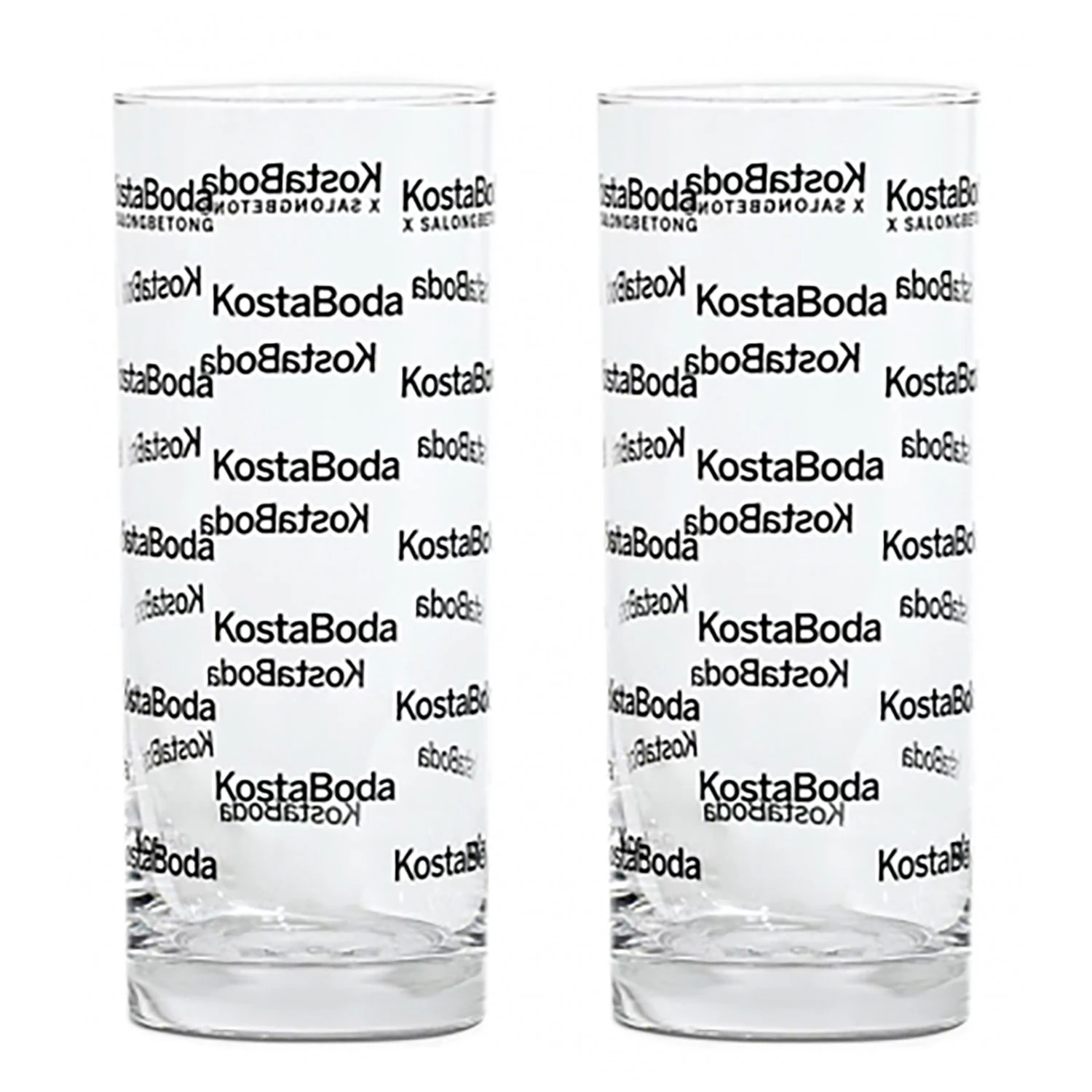 Kosta Boda Salong Betong Drinks 33 Cl 2-pak - Highball & Longdrink Glas Sort - 7092106