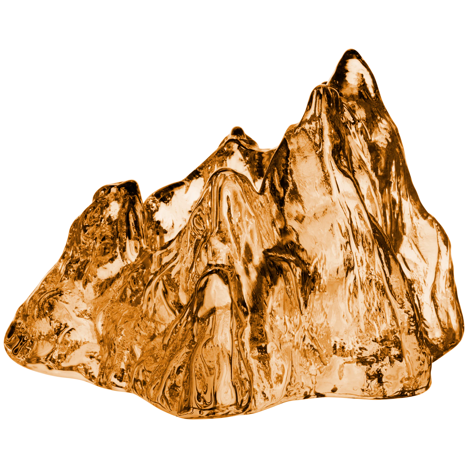 Kosta Boda The Rock Lanterne - Fyrfadsstager Glas Bronze - 7062325