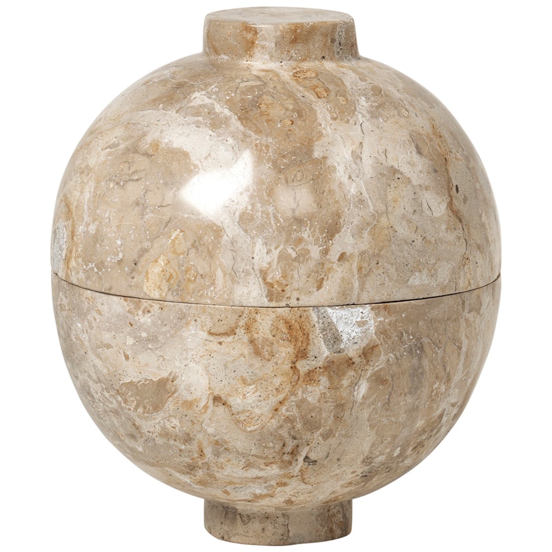 XL Marmorkugle, Beige