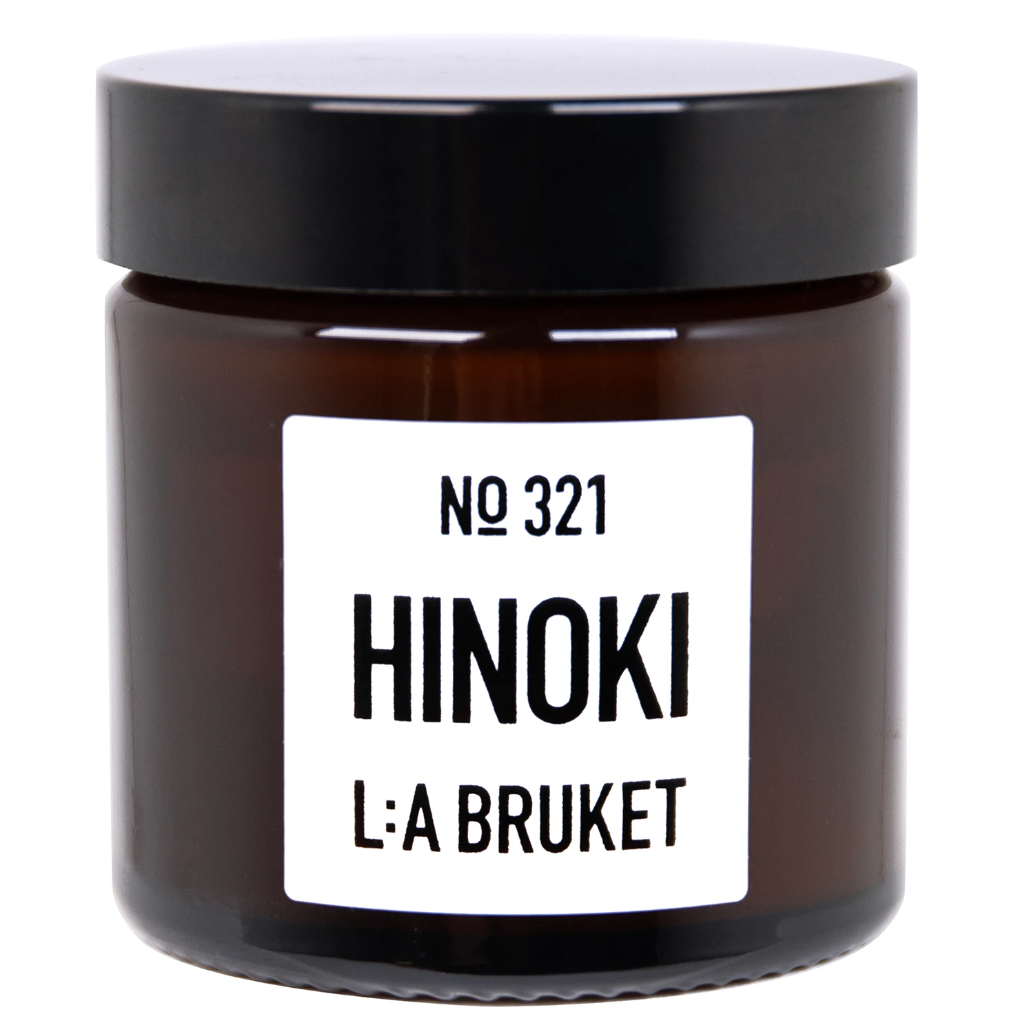 L:a Bruket 321 Hinoki Duftlys Mini 50 g - Duftlys Vegetable Wax Brun - 39810041008