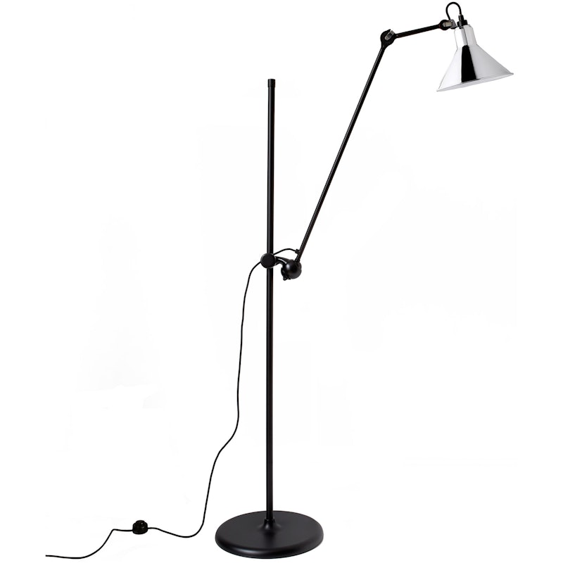 La Lampe Gras N°215 Gulvlampe, Sort / Krom