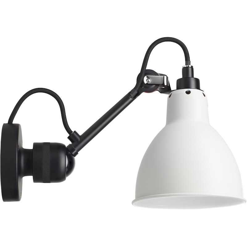 La Lampe Gras N°304 Væglampe med Kontakt, Sort / Hvid