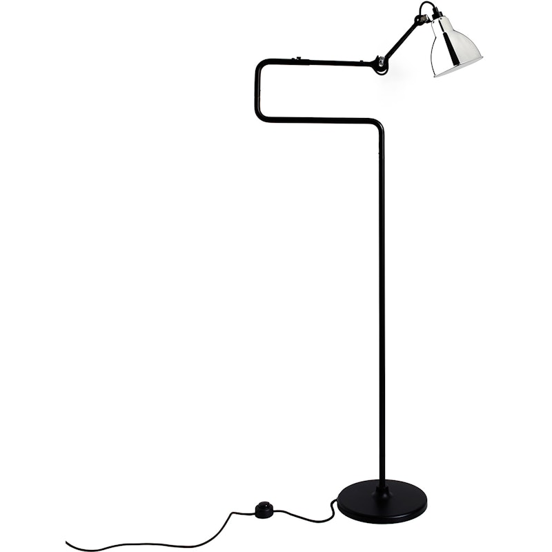 La Lampe Gras N°411 Gulvlampe, Sort / Krom