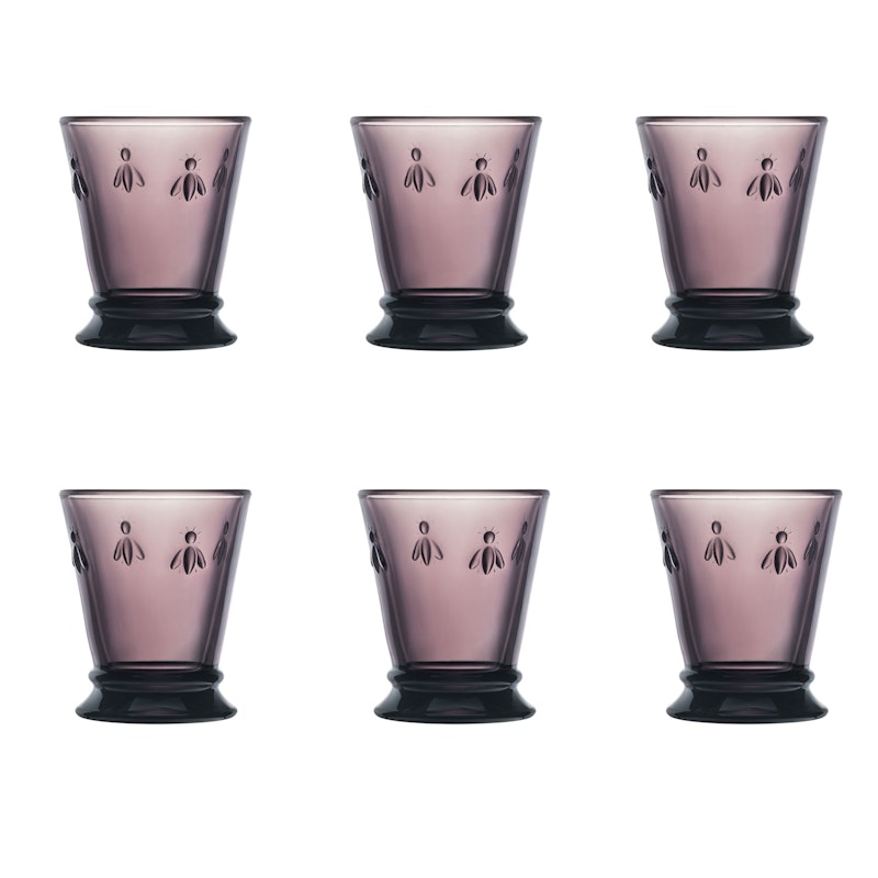 Abeille Drikkeglas 6-pak, Aubergine