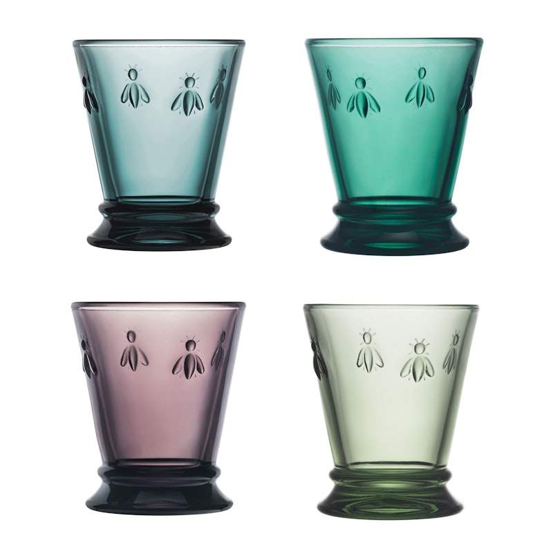 Abeille Drikkeglas Flerfarvet, 4-pak