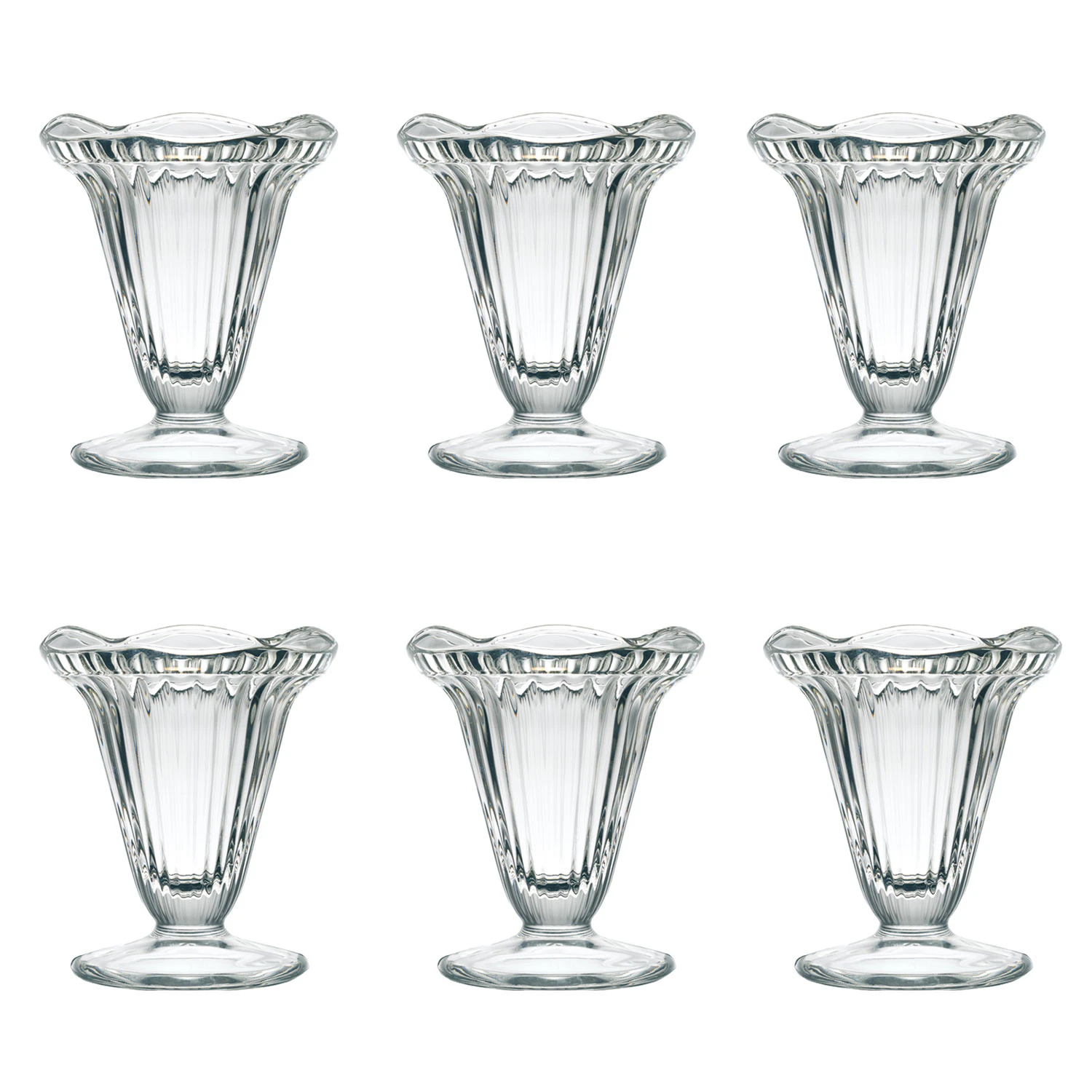 La Rochere Cadette Dessertsk&aring;l 6-pak - Dessertsk&aring;le Glas Klar - 601901