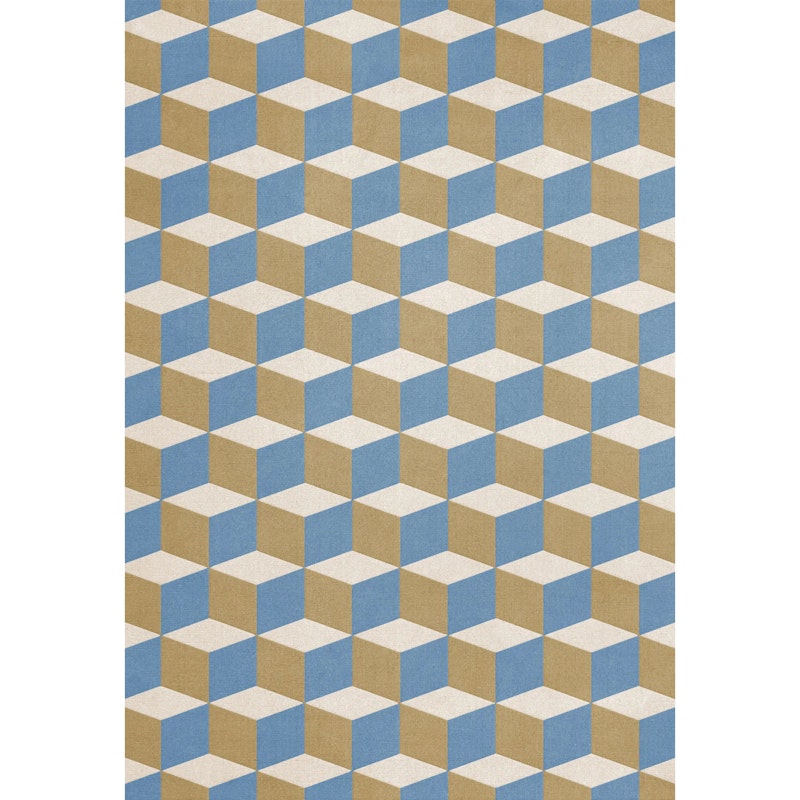 Illusion Uldgulvtæppe 200x300 cm, Blue Sandstone