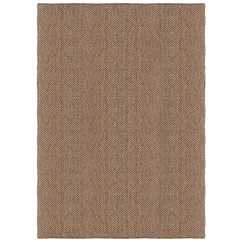 Basket Weave Sisal-Tæppe 250x350 cm, Brun