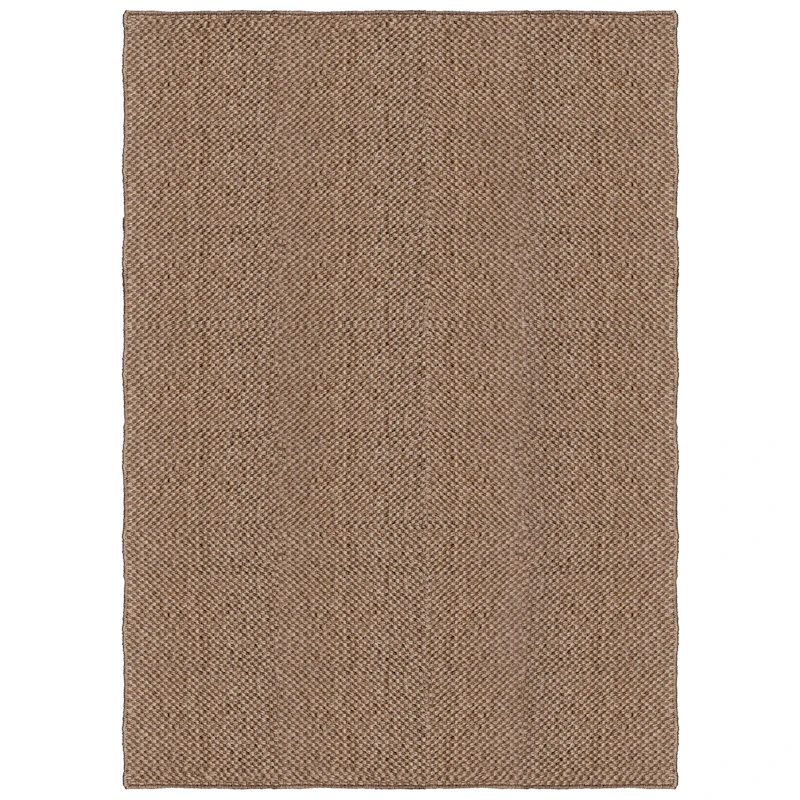 Basket Weave Sisal-Tæppe 300x400 cm, Brun