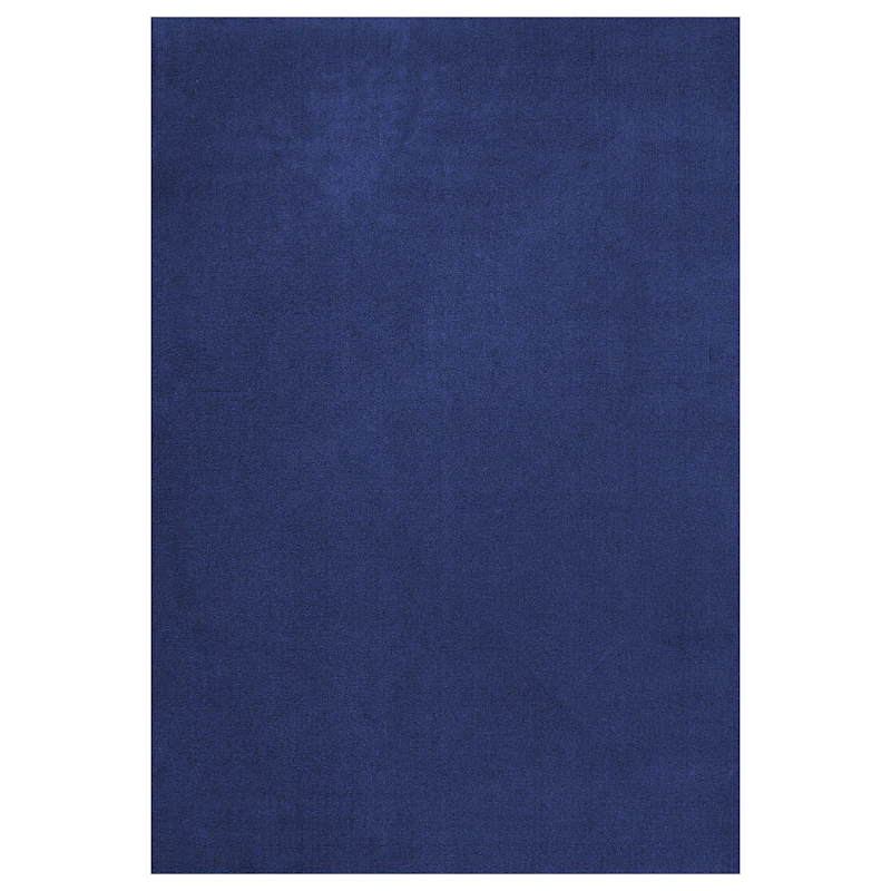 Classic Solid Uldgulvtæppe 250x350 cm, Blue Fonce