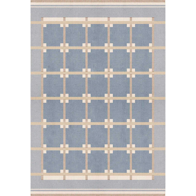 Röllakan Ruth Uldgulvtæppe 140x200 cm, Summer Sky